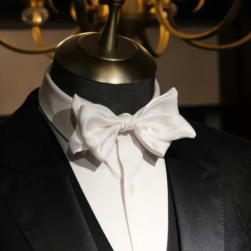 Glacier Prestige - Pearlescent Silk Bow Tie