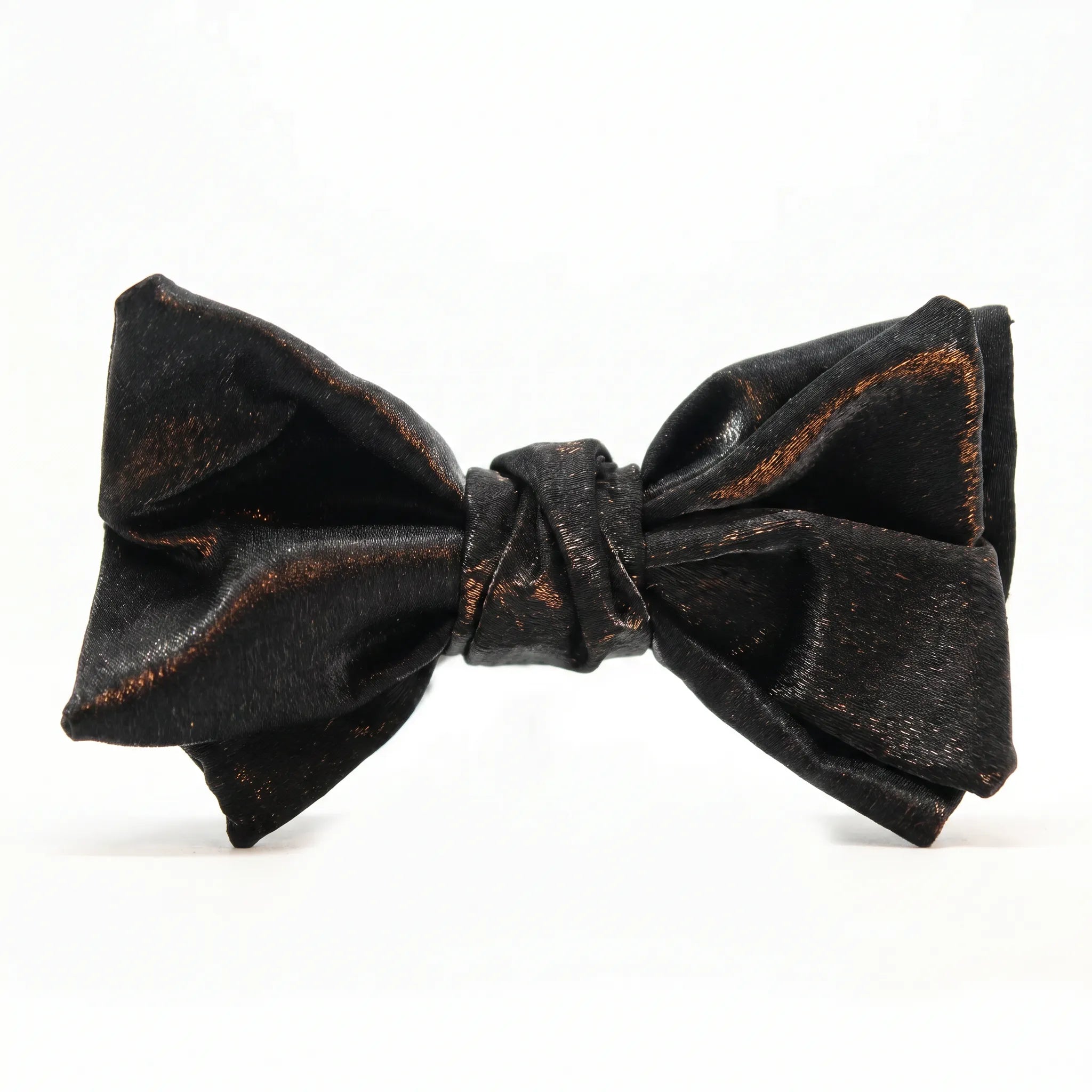 Noctis Prestige - Gilded Metallic Silk Bow Tie