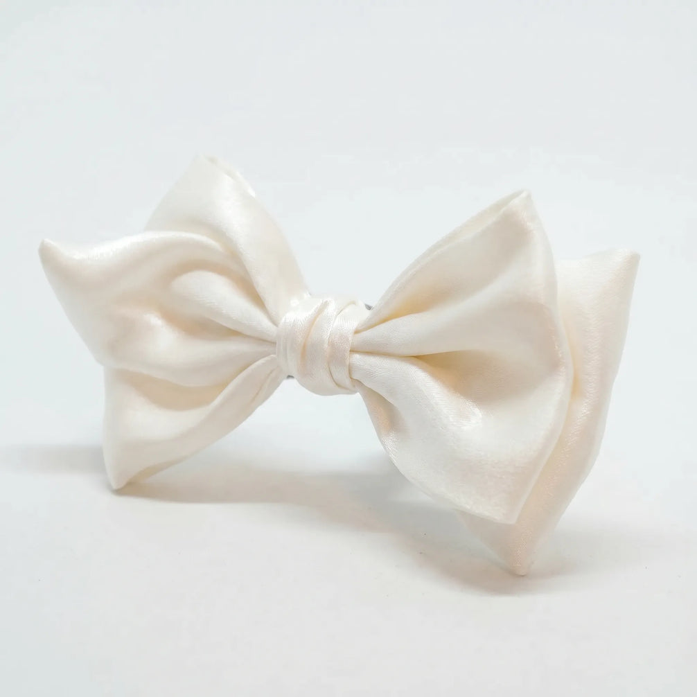 Glacier Prestige - Pearlescent Silk Bow Tie