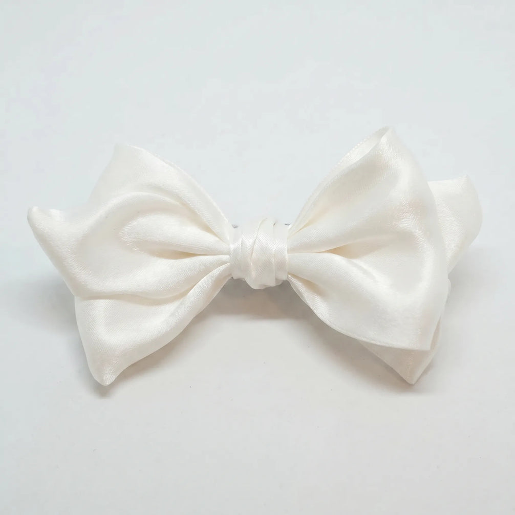 Glacier Prestige - Pearlescent Silk Bow Tie