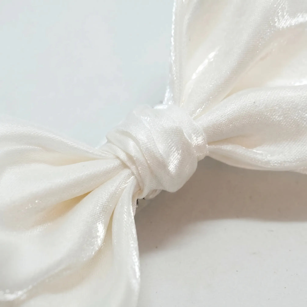 Glacier Prestige - Pearlescent Silk Bow Tie