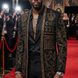 Diadem Pharaoh black dinner jacket with gold crown and scrolling crystal detailing - product view 10