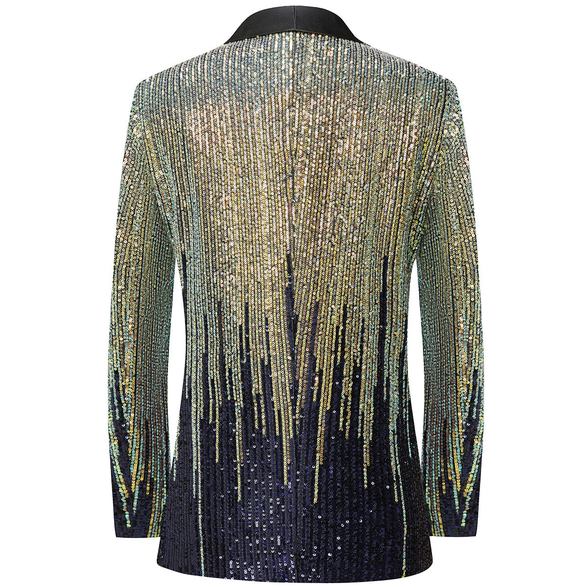 Navy Blue Tuxedo Jacket back