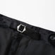 Black tuxedo trousers with velvet waistband and side adjusters detail