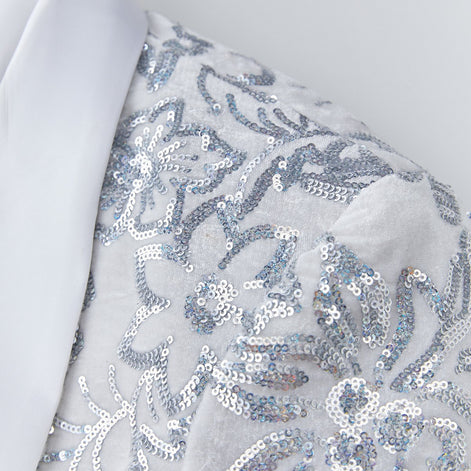 Silver Falling Stars sequin jacket - 5