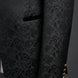 Jet Zenith - Black Jacquard & Heavy Crystal 3-Piece Tuxedo