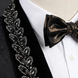 Jet Zenith - Black Jacquard & Heavy Crystal 3-Piece Tuxedo