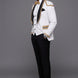 Platinum Imperial - White Gold Rose Jacquard Shawl 3-Piece Tuxedo