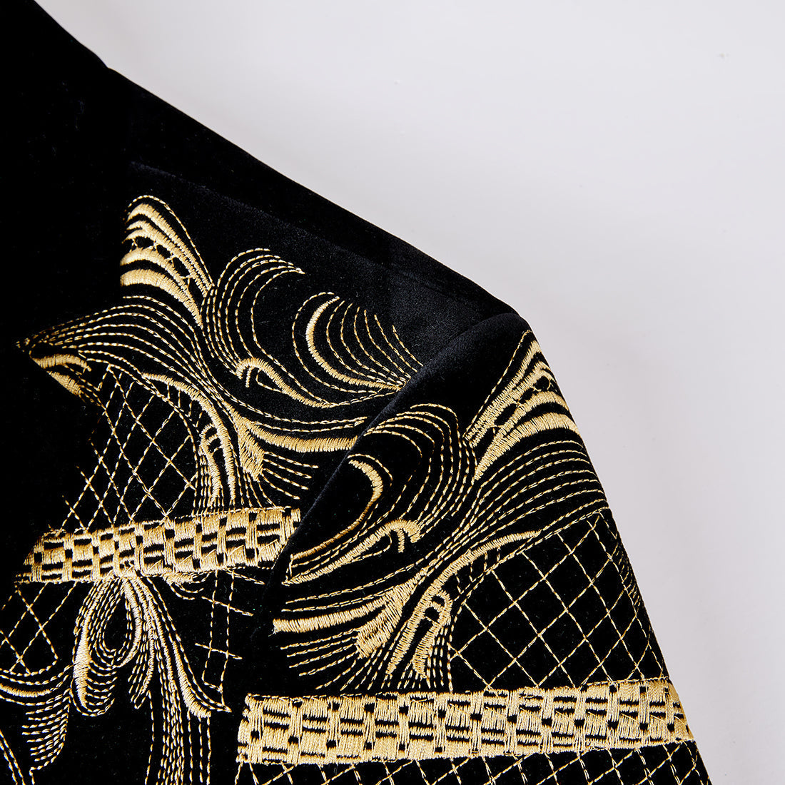 Slim Fit Black Tuxedo details - 2