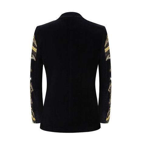 Slim Fit Black Tuxedo back