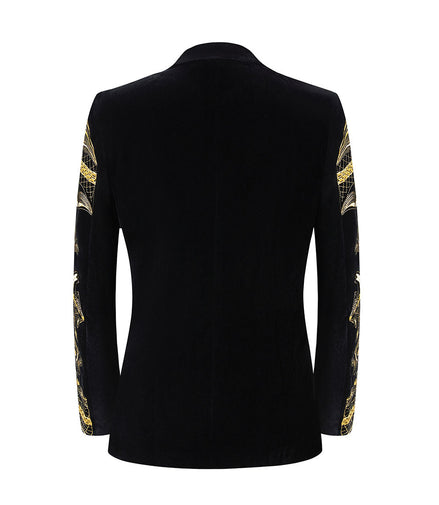 Slim Fit Black Tuxedo back